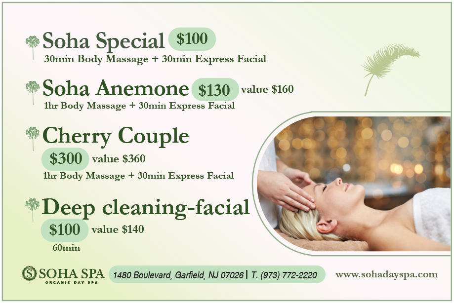 SOHA ORGANIC DAYSPA | GARFIELD DAY SPA, MASSAGE | SOHA ORGANIC DAYSPA